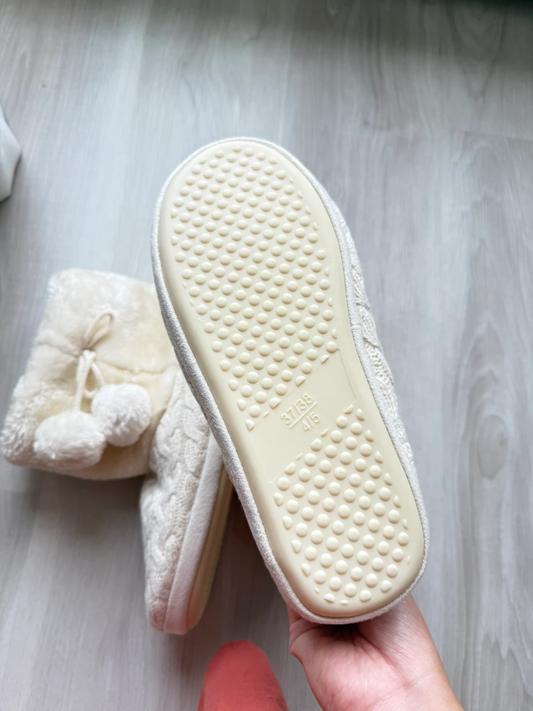 White Knit Boot Slippers - photo 4