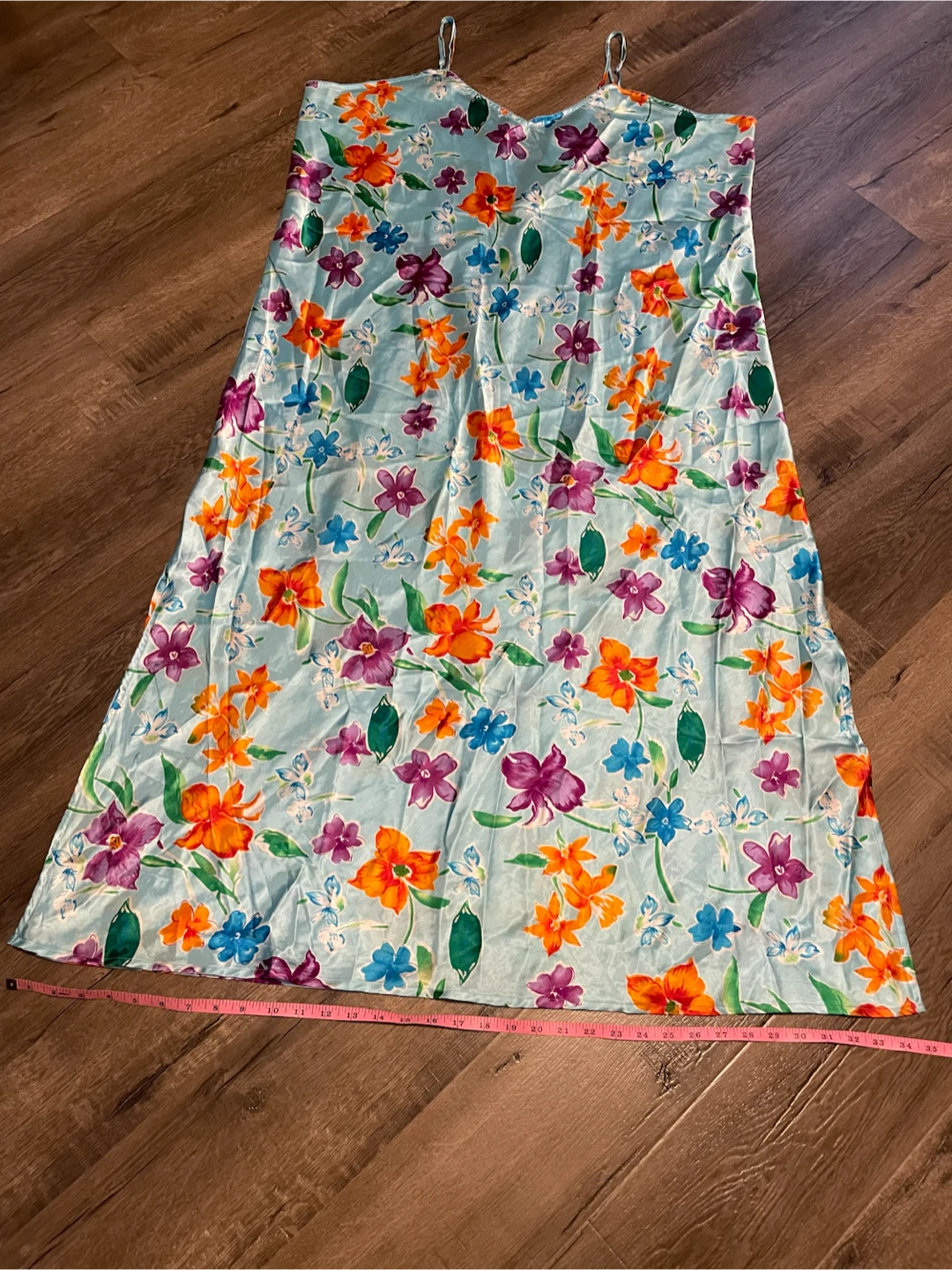 Floral Satin Slip Dress (size: 3X) New - photo 2