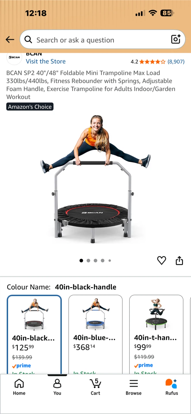 Foldable Mini Trampoline