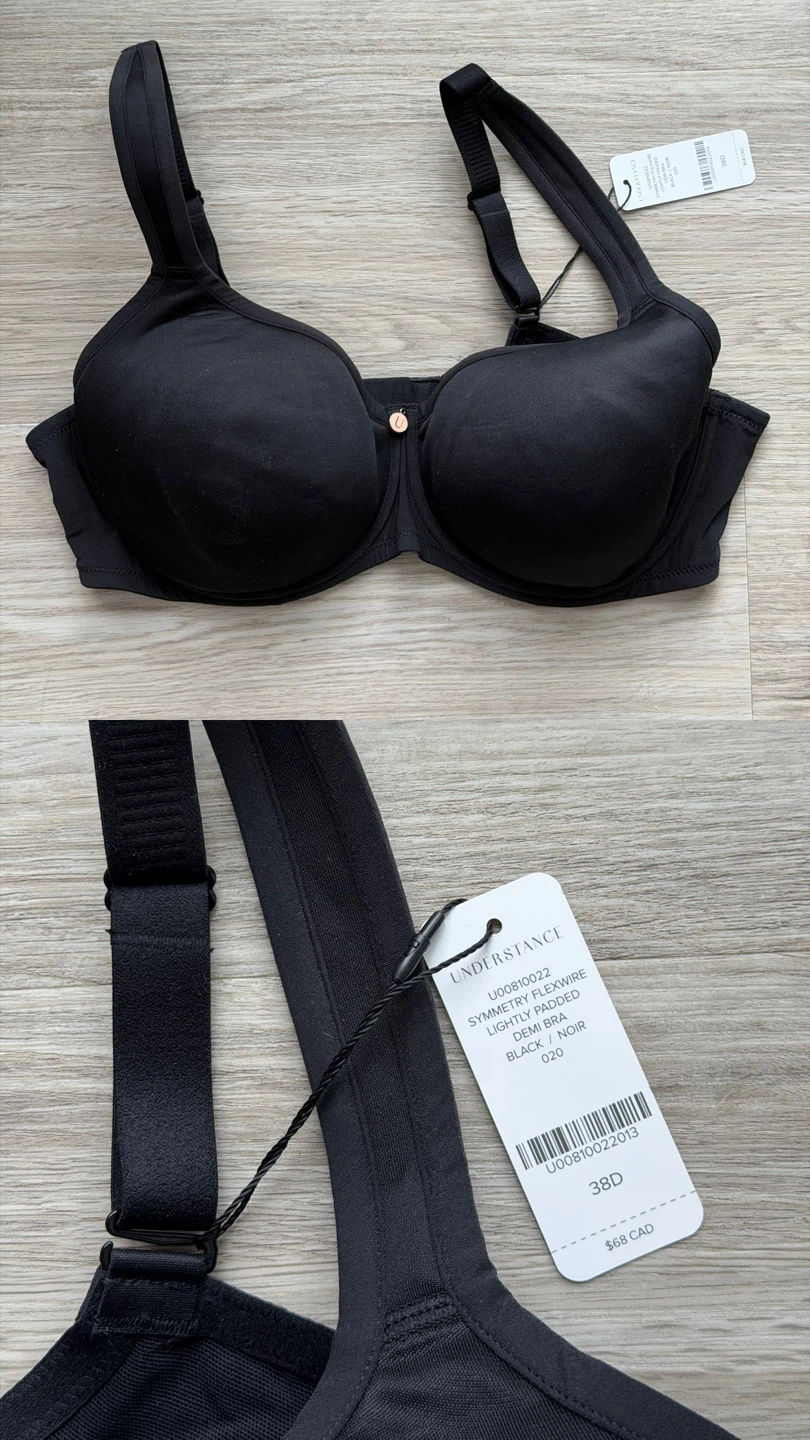 4 38D UNDERSTANCE black, brown, light brown, and beige bras with - photo 2