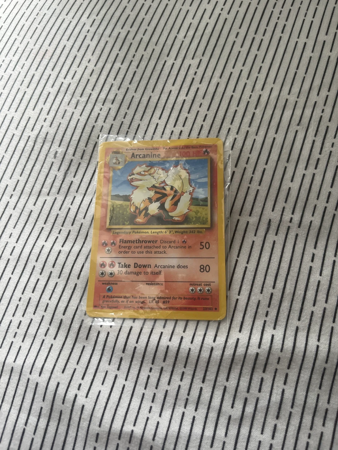 Vintage Arcanine Pokémon Trading Card