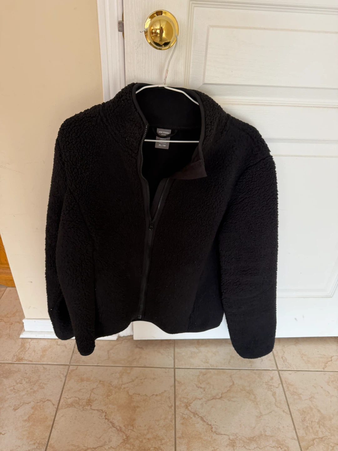Joe Fresh Active Black Fleece Jacket