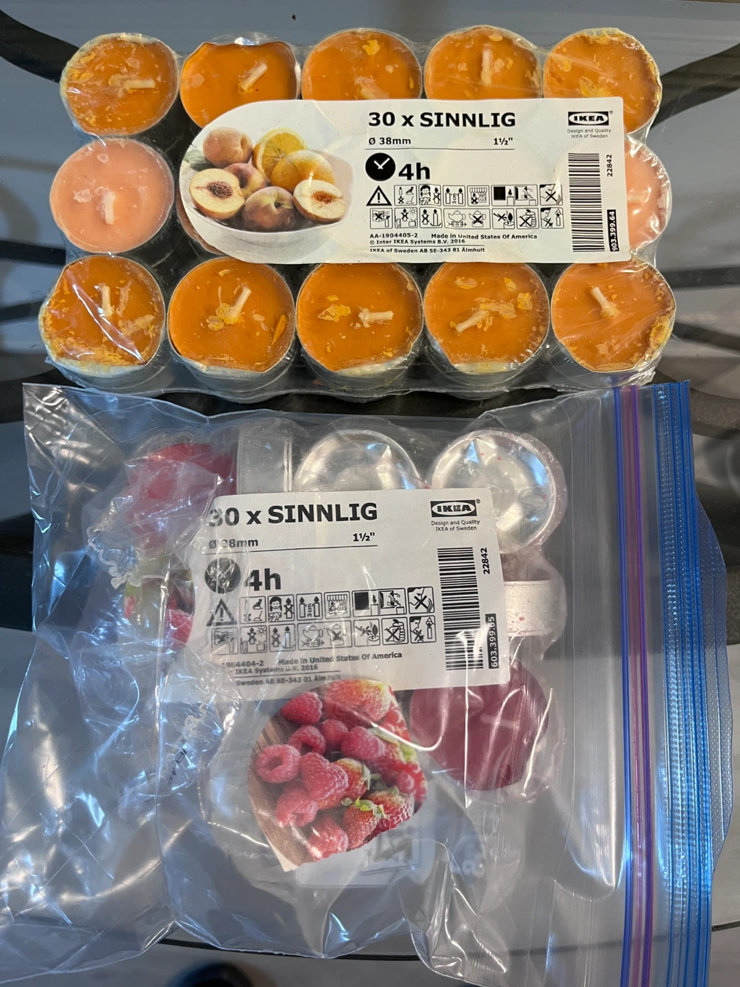 45 IKEA SINNLIG Scented Tealights
