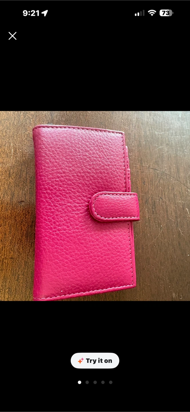 Hot Pink Genuine Leather wallet
