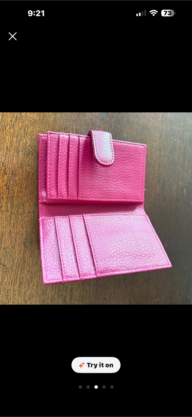 Hot Pink Genuine Leather wallet - photo 5