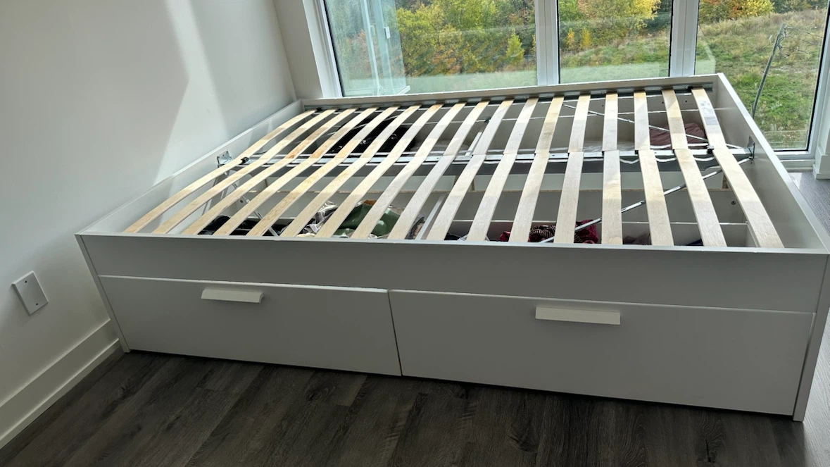 IKEA Brimnes Queen bed frame with storage- Queen - photo 2