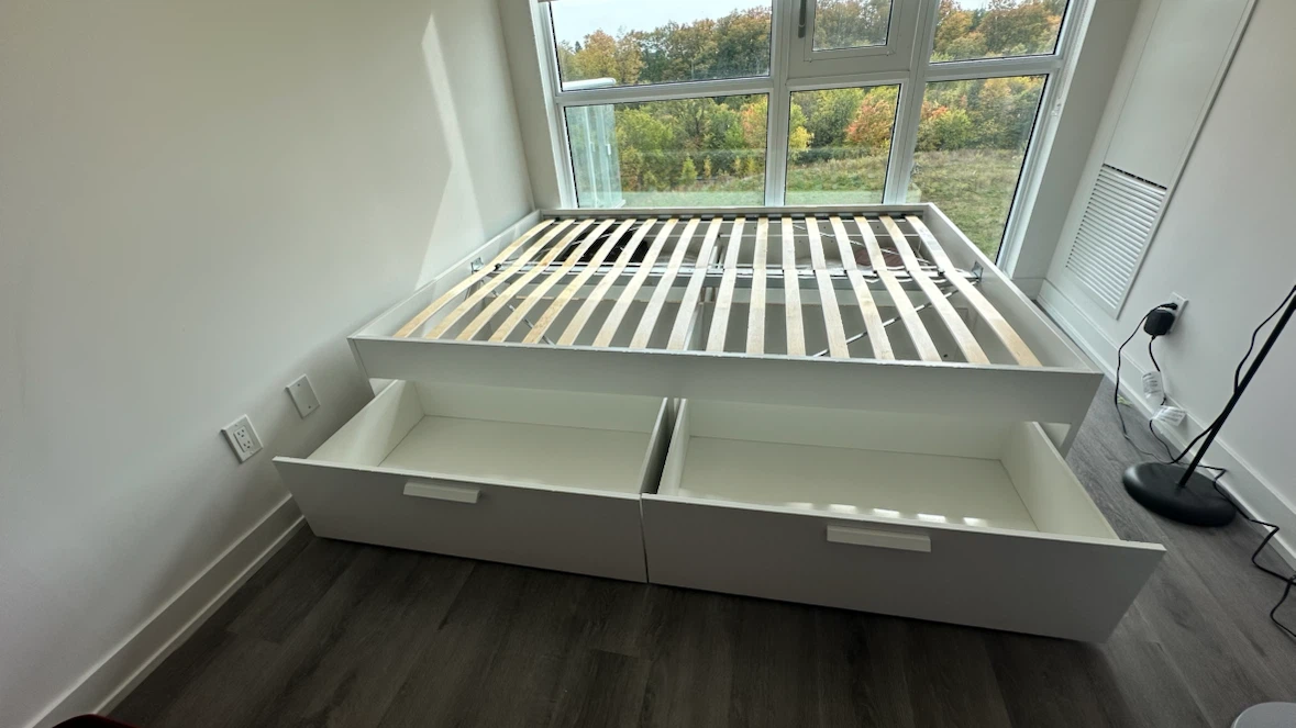 IKEA Brimnes Queen bed frame with storage- Queen - photo 3