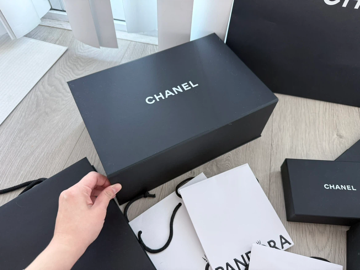 Assorted Chanel and Pandora Gift Bags and Boxes