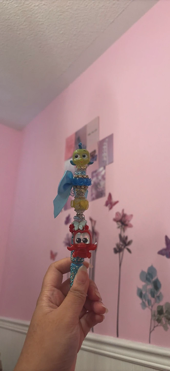 Little Mermaid Character Beaded Pen
