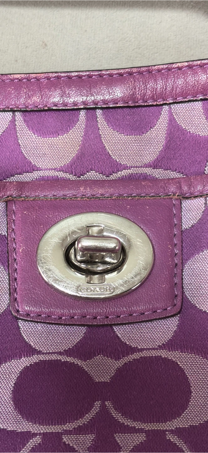 Coach Signature Purple Crossbody Bag - photo 2