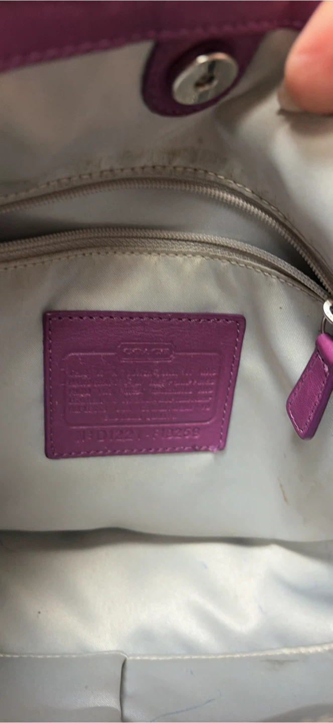 Coach Signature Purple Crossbody Bag - photo 4
