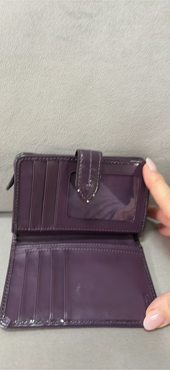 Coach Purple Patent Leather Wallet - photo 4