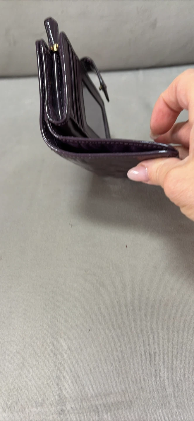 Coach Purple Patent Leather Wallet - photo 5