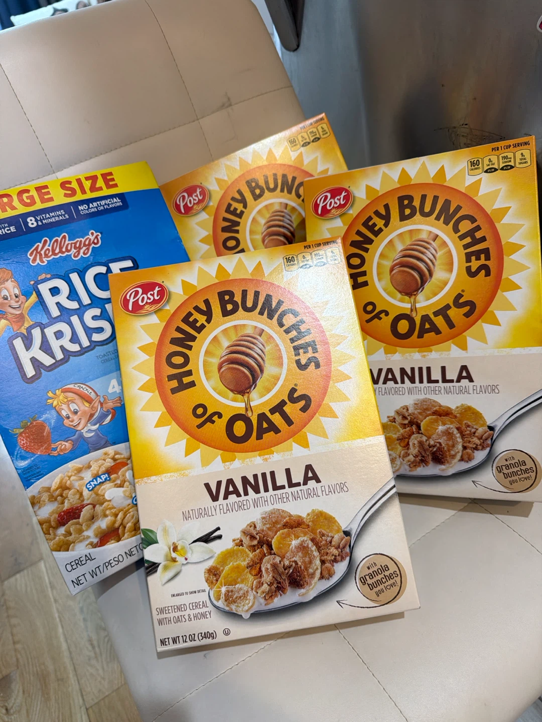 Assorted Cereal and Canned Food Pantry Lot
