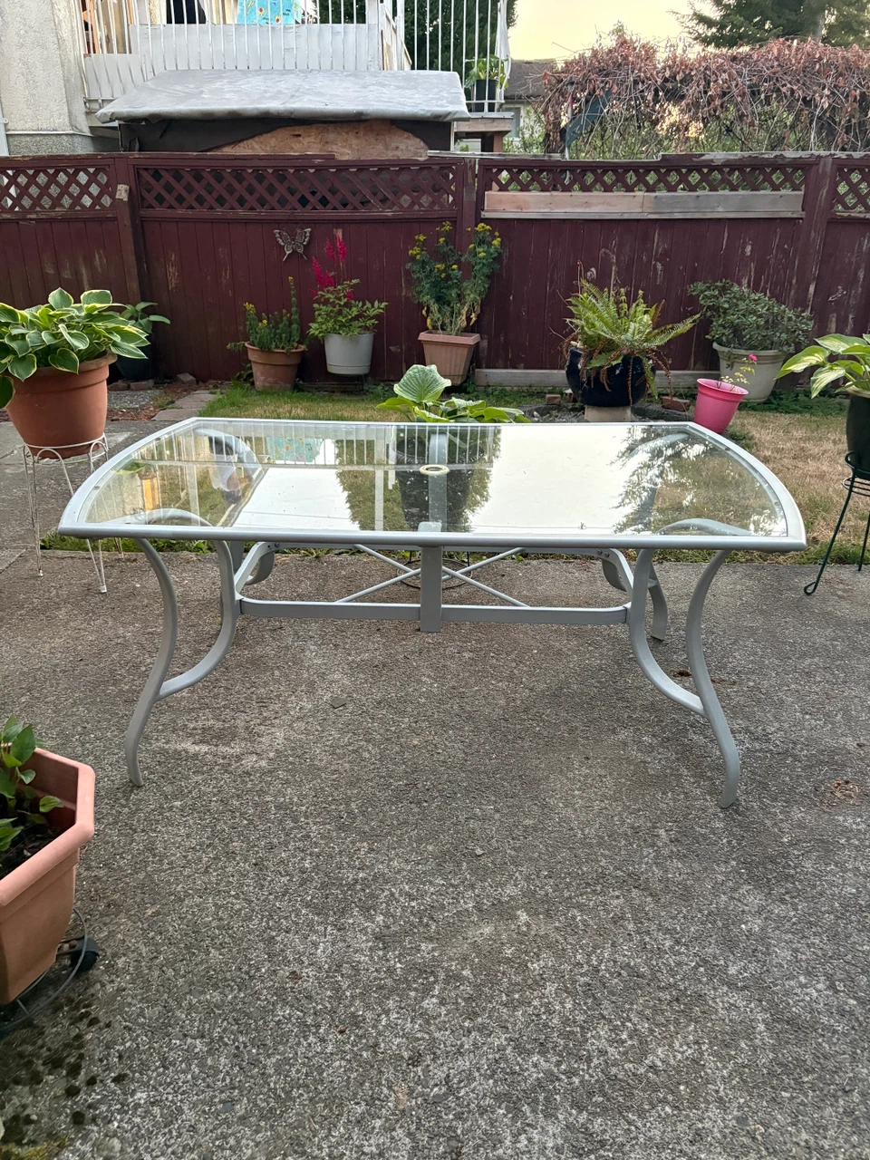 Outdoor Glass Top Patio Table - photo 5