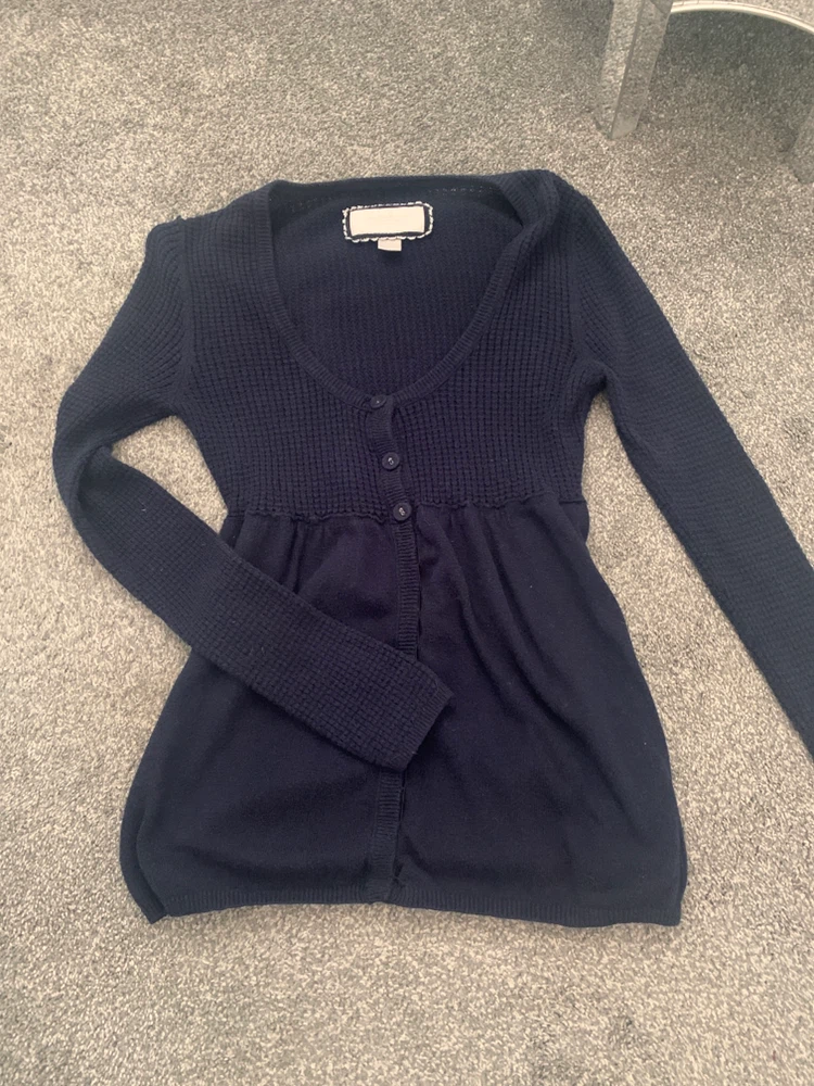 Vintage American Eagle navy blue babydoll top