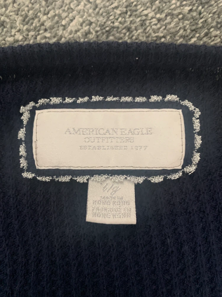 Vintage American Eagle navy blue babydoll top - photo 2