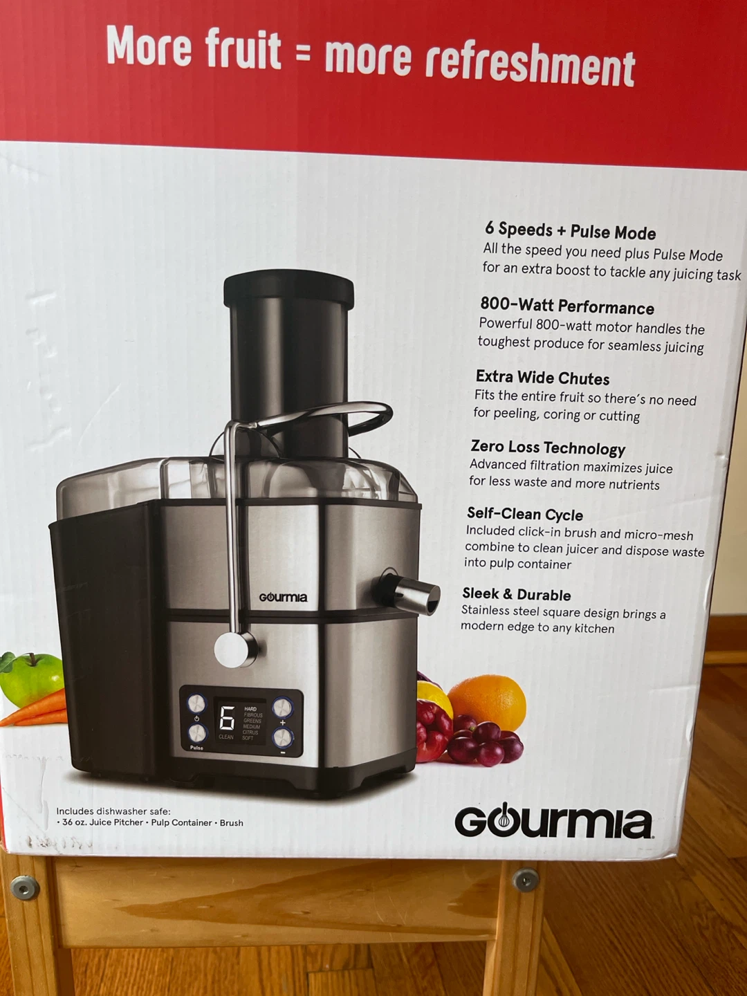 Gourmia Whole Fruit Extraction Juicer - photo 2