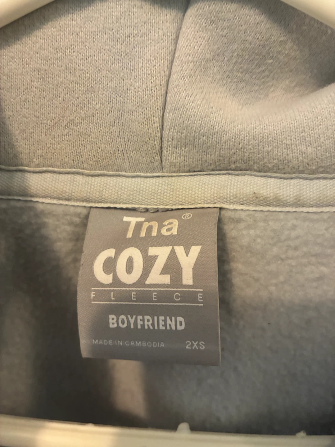 Tna Cozy Fleece Boyfriend Zip-Up Hoodie - photo 2