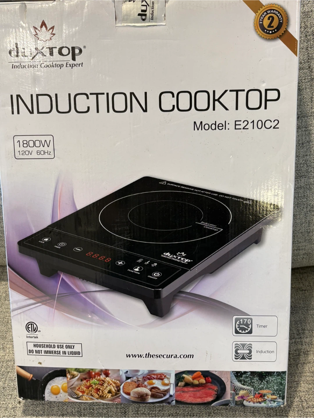 Duxtop Portable Induction Cooktop Model E210C2 - photo 2