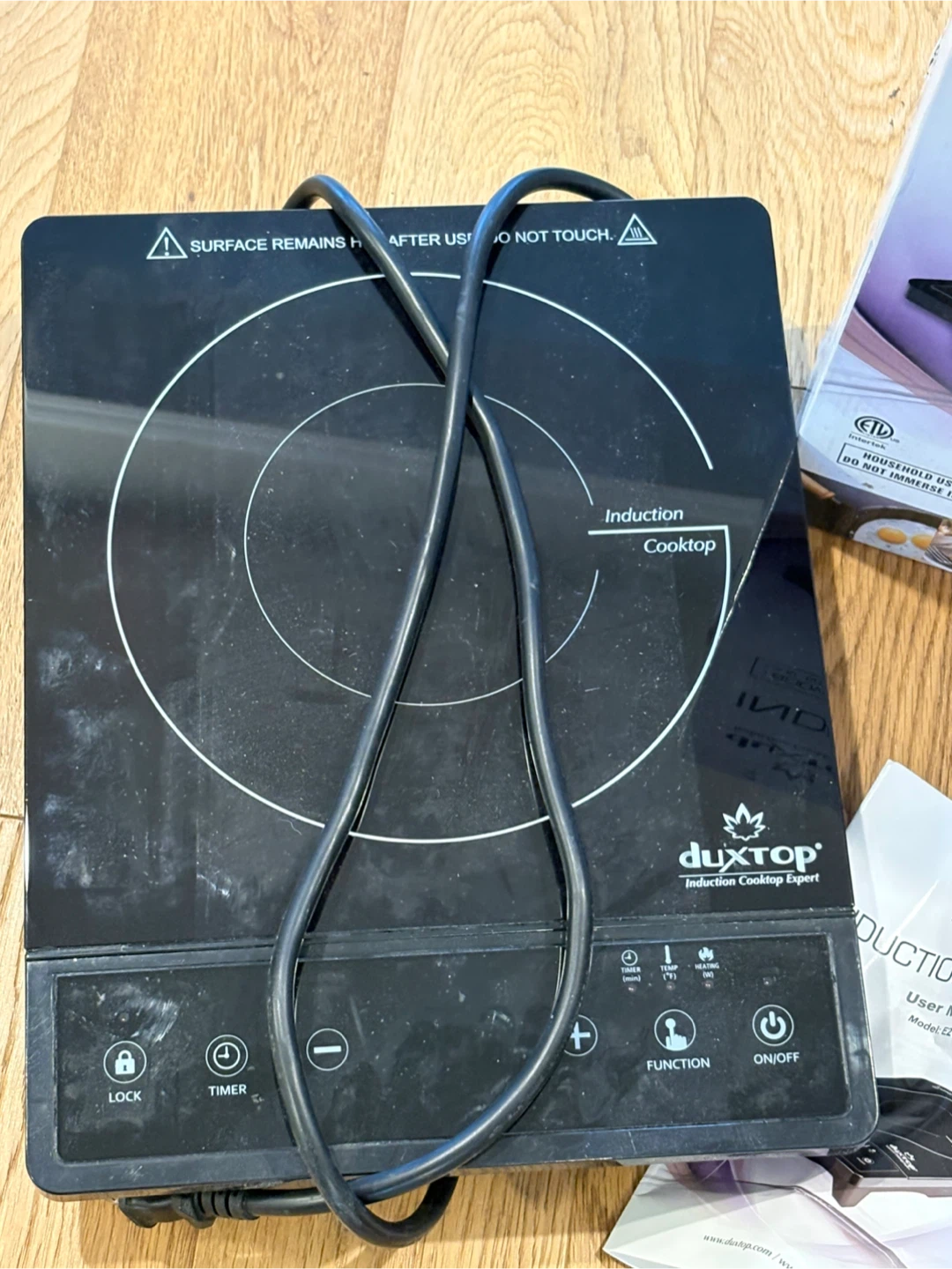 Duxtop Portable Induction Cooktop Model E210C2 - photo 4