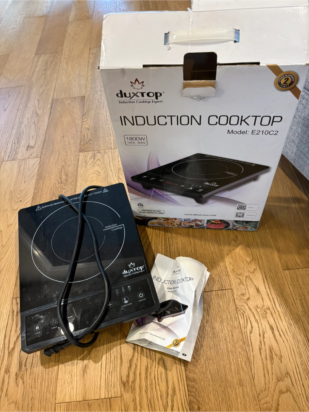 Duxtop Portable Induction Cooktop Model E210C2 - photo 5