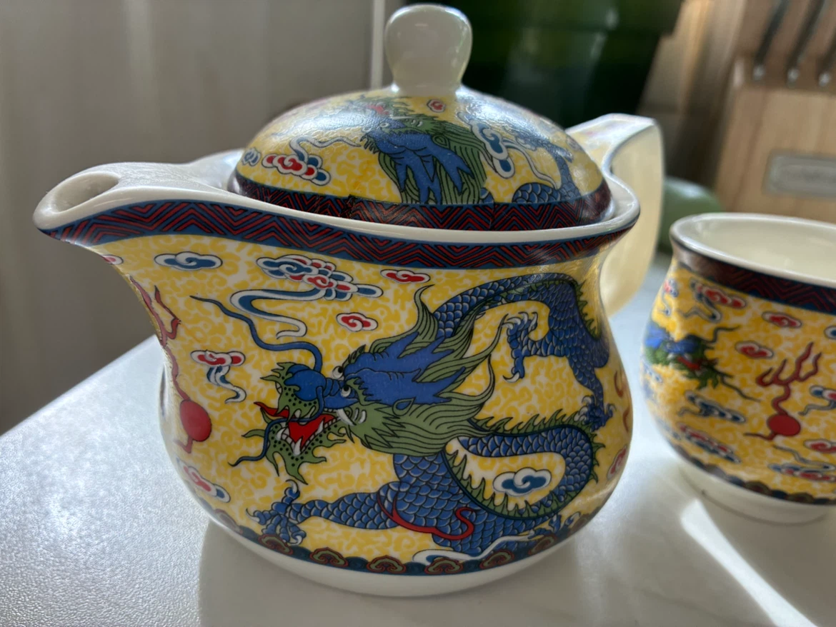 Dragon Pattern Tea Set - photo 4