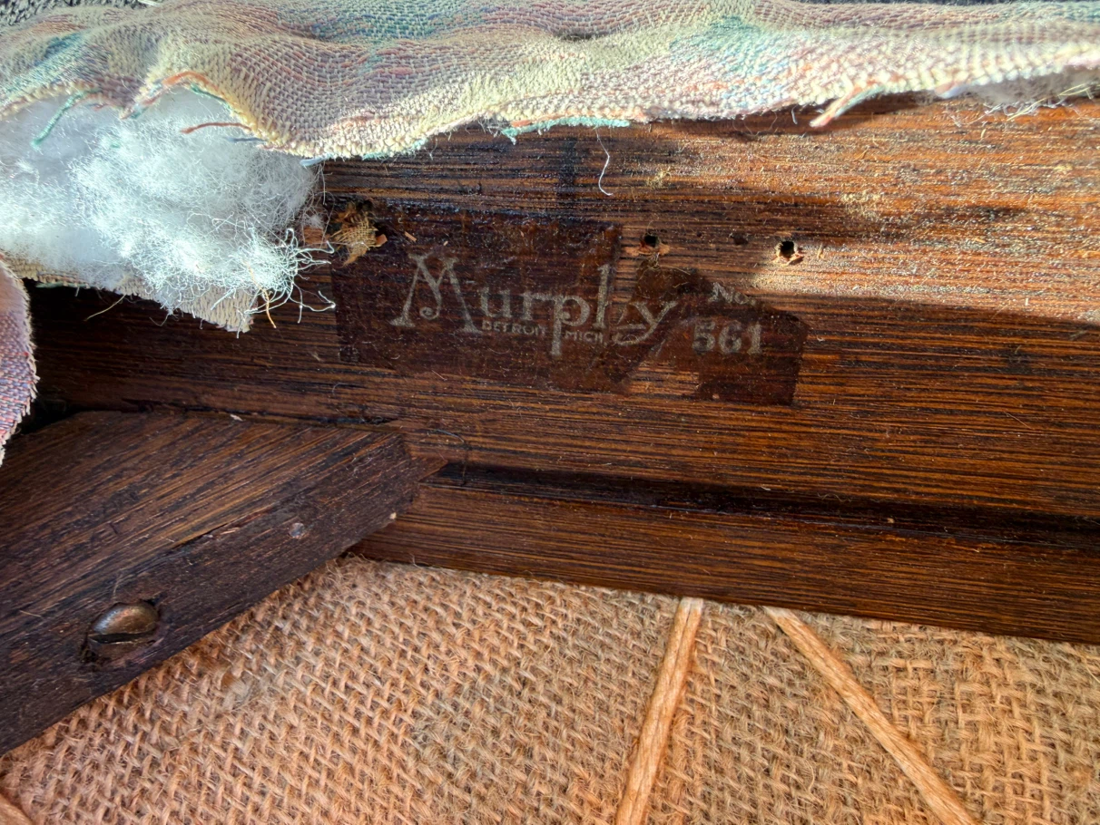 Vintage Murphy Wooden Rocking Chair - photo 3