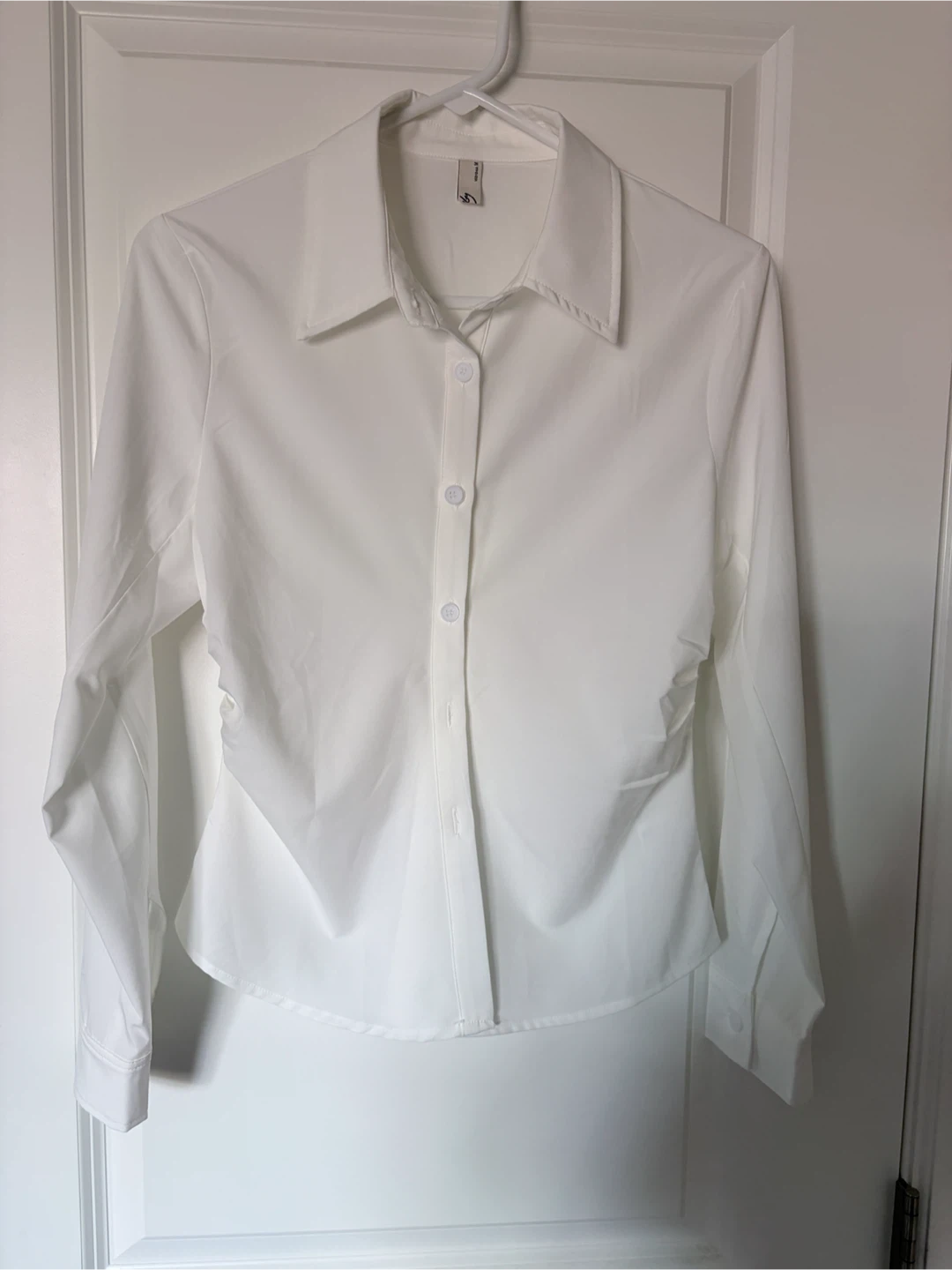White Button-Up Shirt - photo 2