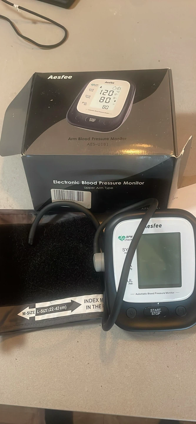 Aesfee Electronic Upper Arm Blood Pressure Monitor