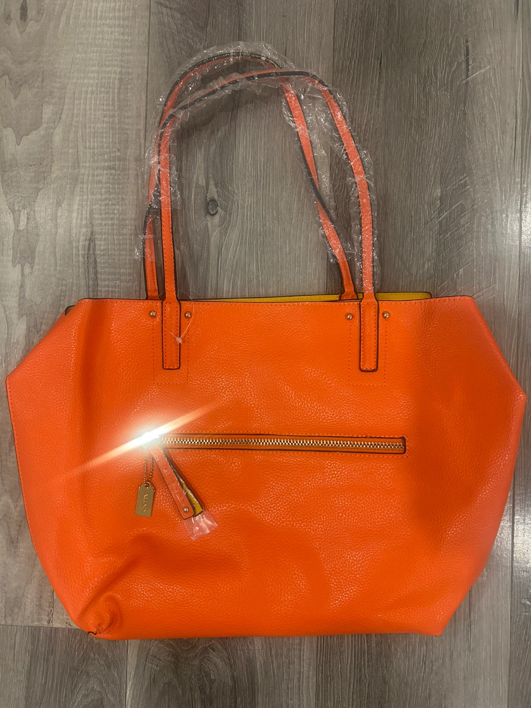 ALDO Orange Tote Bag W Matching Tote - photo 3