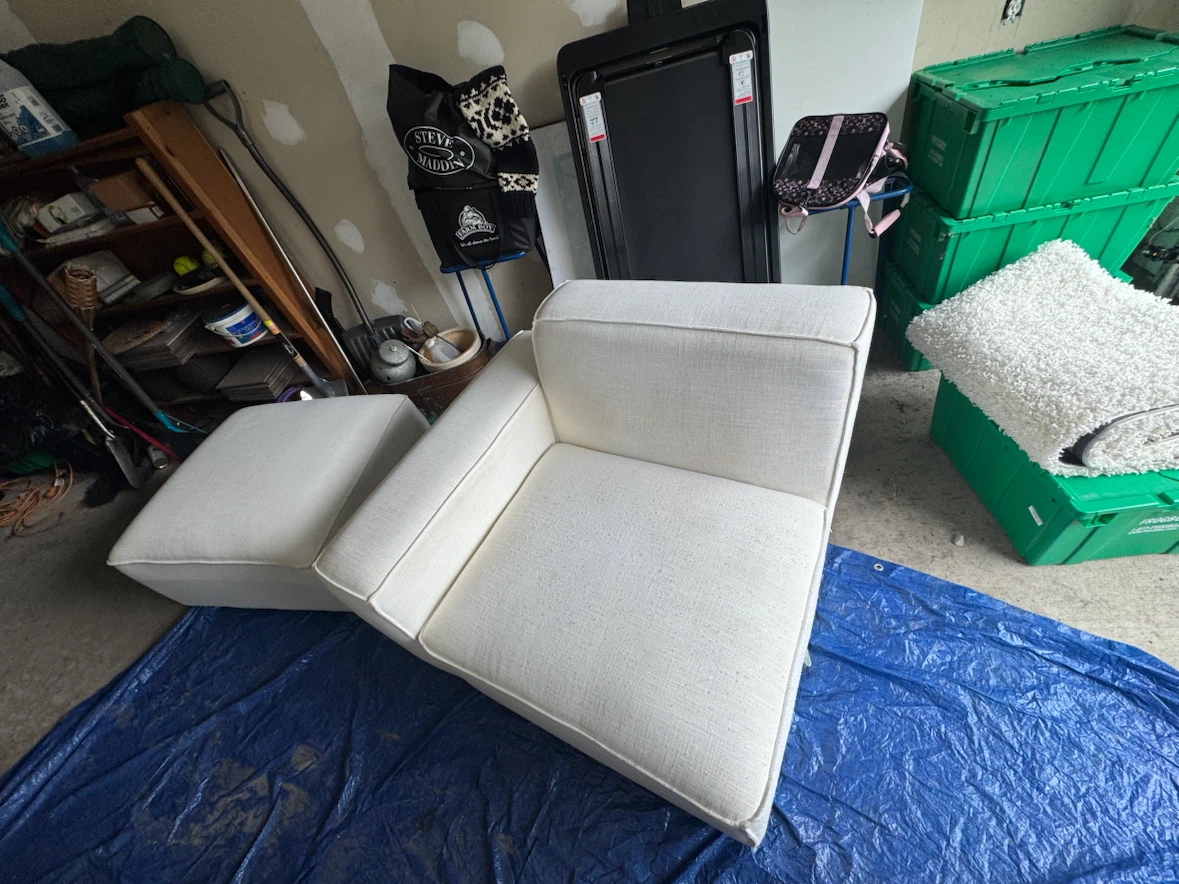 3-Piece Performance Fabric Upholstered Modular Sofa Set - photo 3