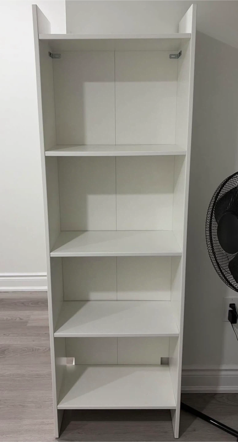 White 4-Shelf Bookcase
