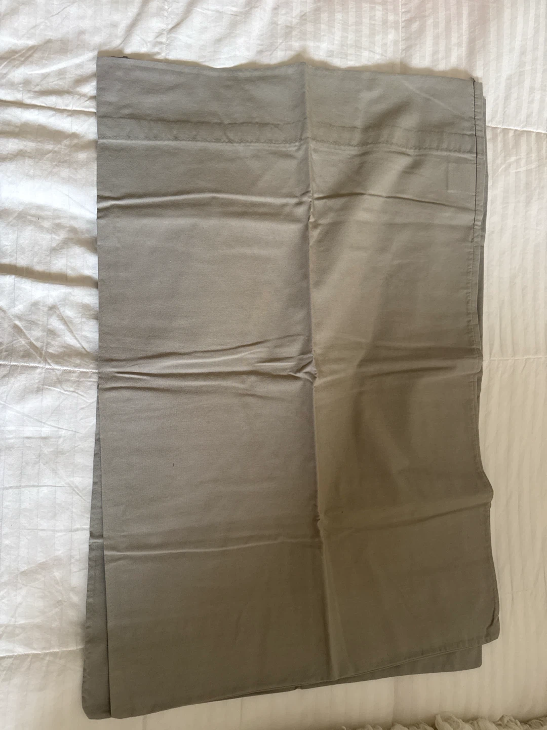 Pair of Light Grey Pillowcases