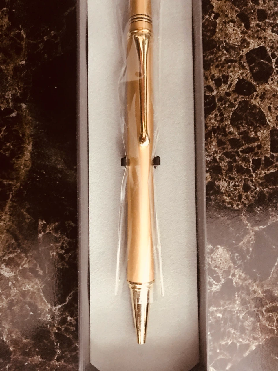 Gold-coloured Ballpoint Pen in Case