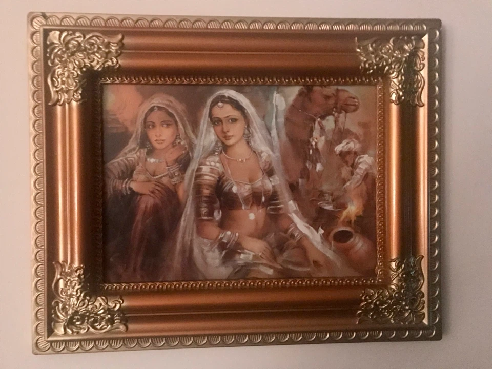 Framed Art Print of Rajasthani Women