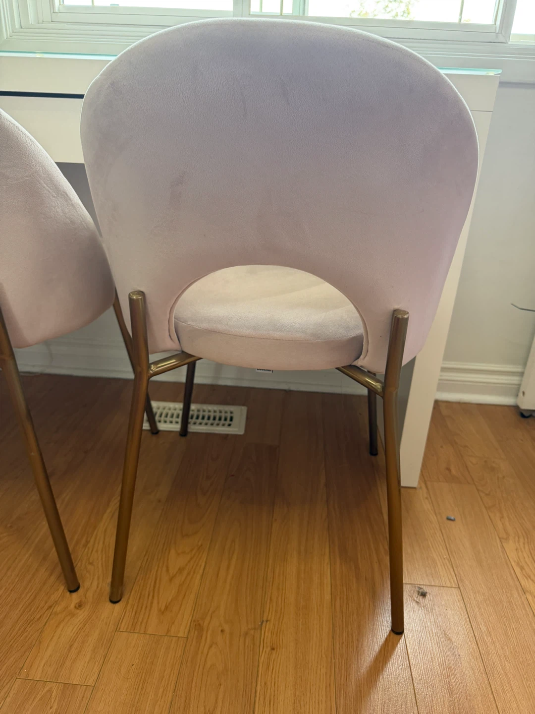 2 Structube Pale pink Table , vanity or desk chairs set - photo 2