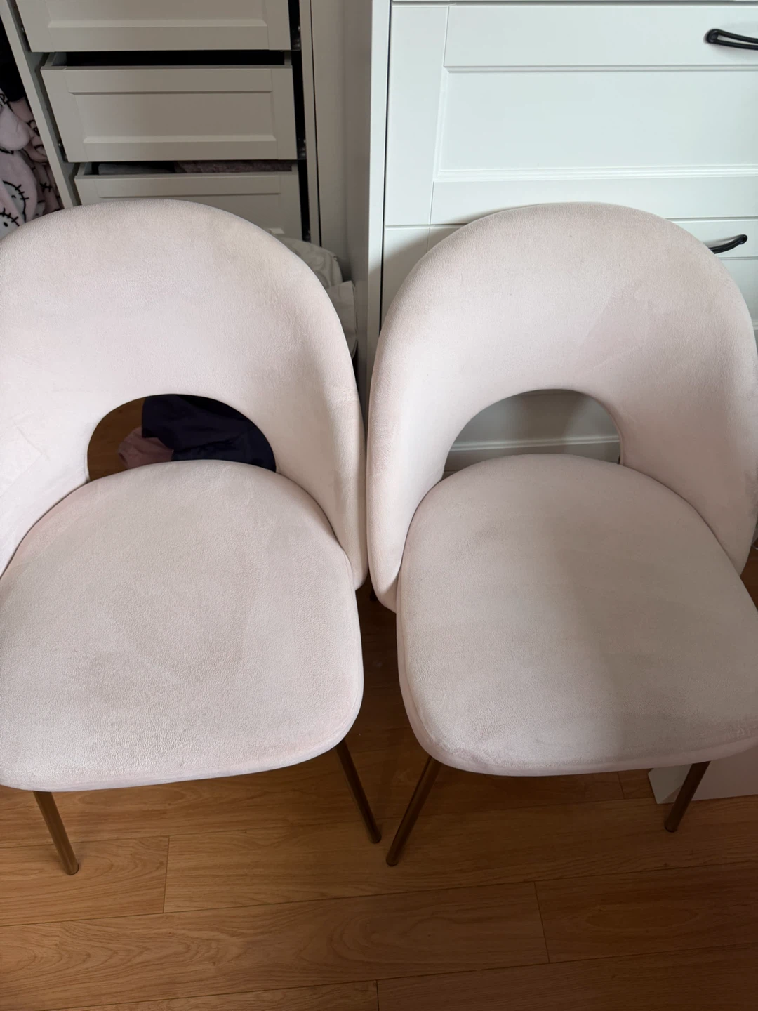 2 Structube Pale pink Table , vanity or desk chairs set - photo 3
