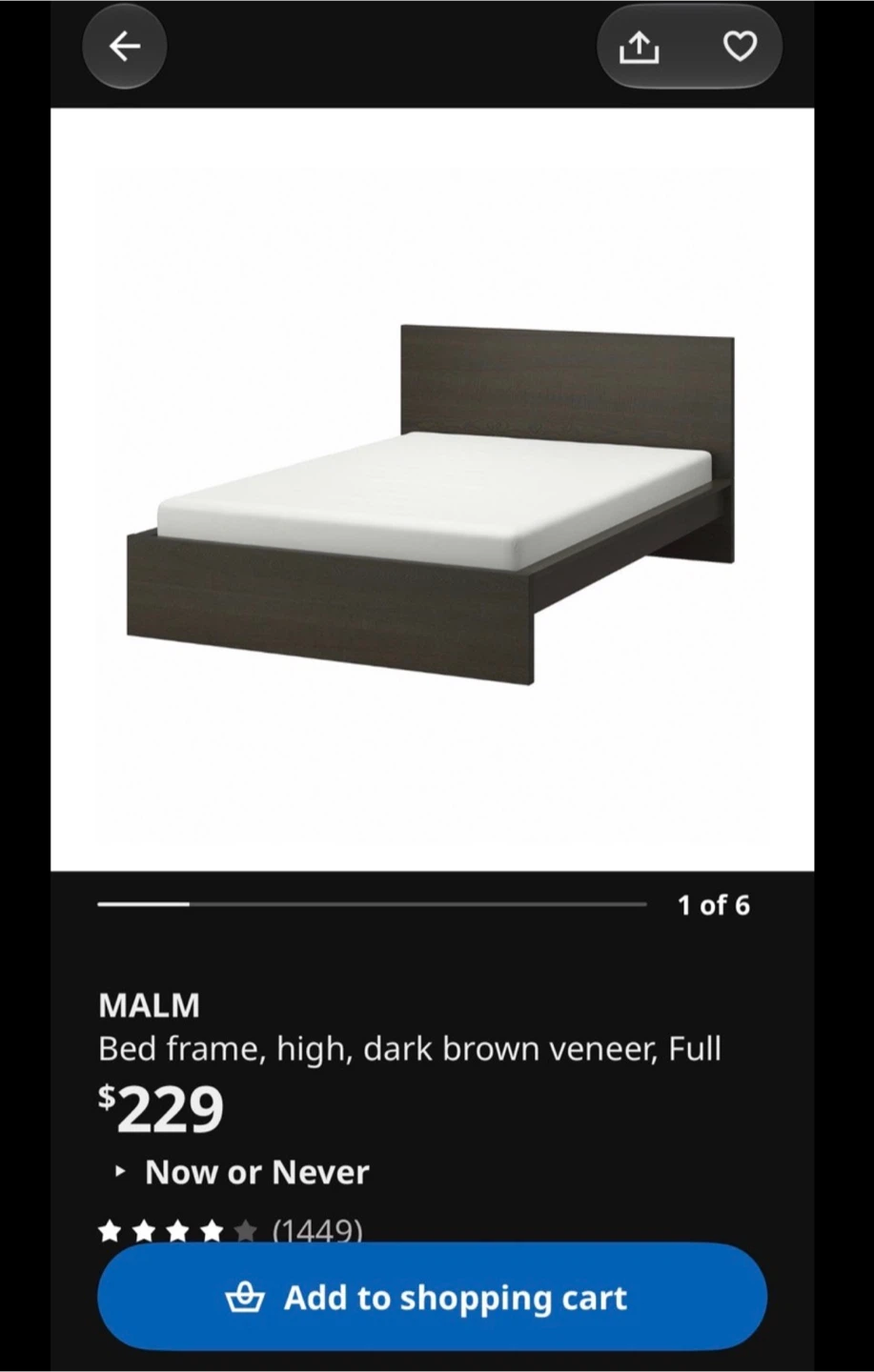 Double size ikea malm bed frame and matress - photo 2