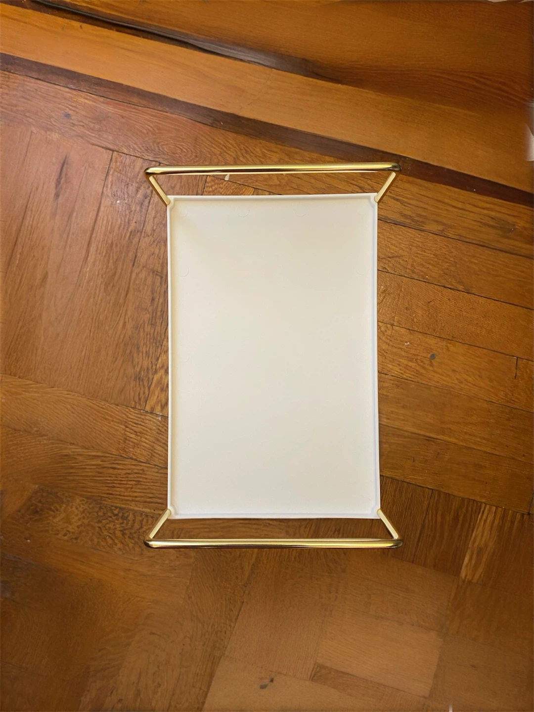 2-Tier Gold & White Vanity Organizer Shelf - photo 3