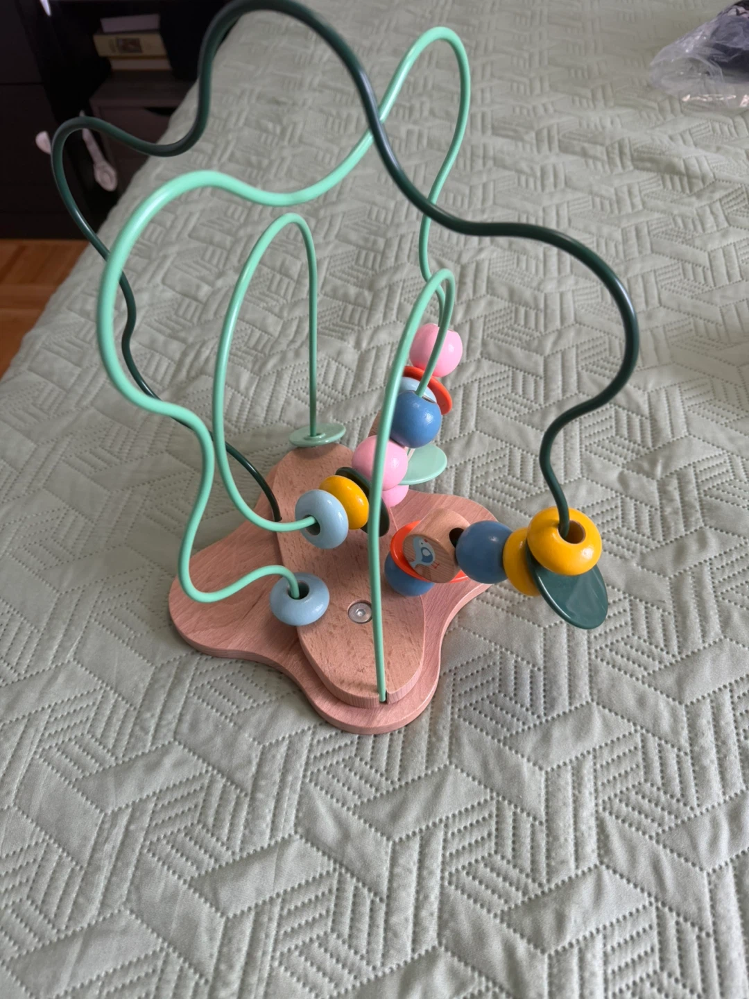 Wooden bead maze toy - photo 2