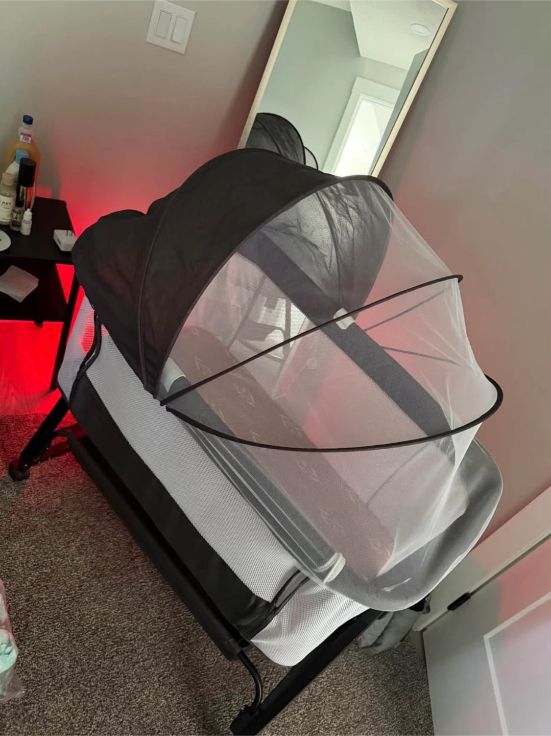 Baby Bassinet with Canopy and Mosquito Net