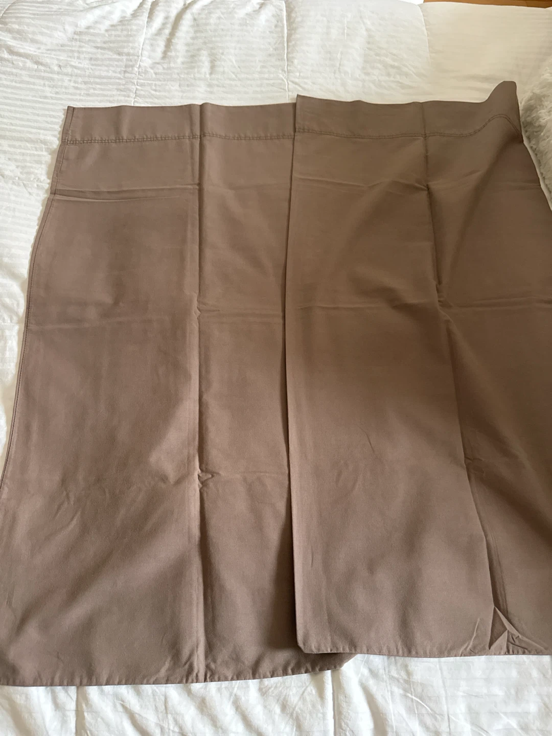 Two Brown KING size pillowcases