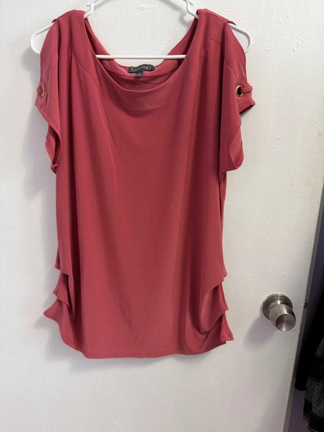 Luxology Mauve Blouse Size Large - photo 3