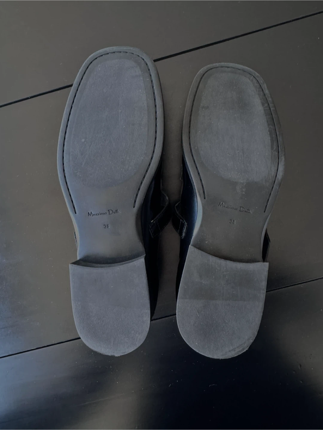 Massimo Dutti black buckle loafers, size 38 - photo 3