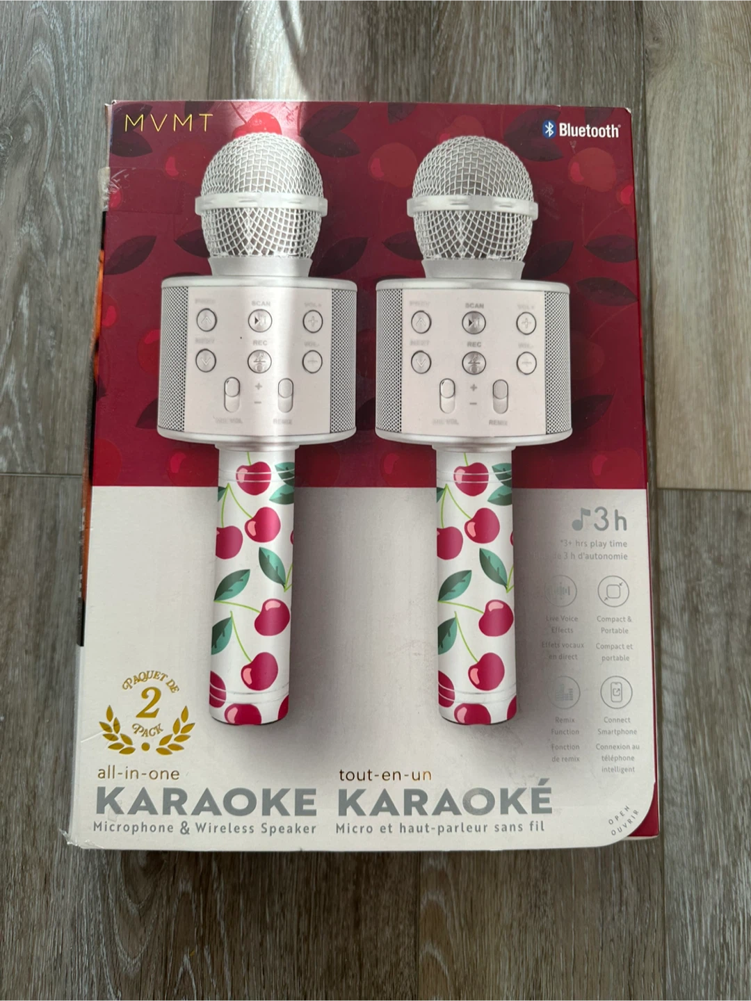 MVMT 2-Pack Karaoke Microphone & Wireless Speaker
