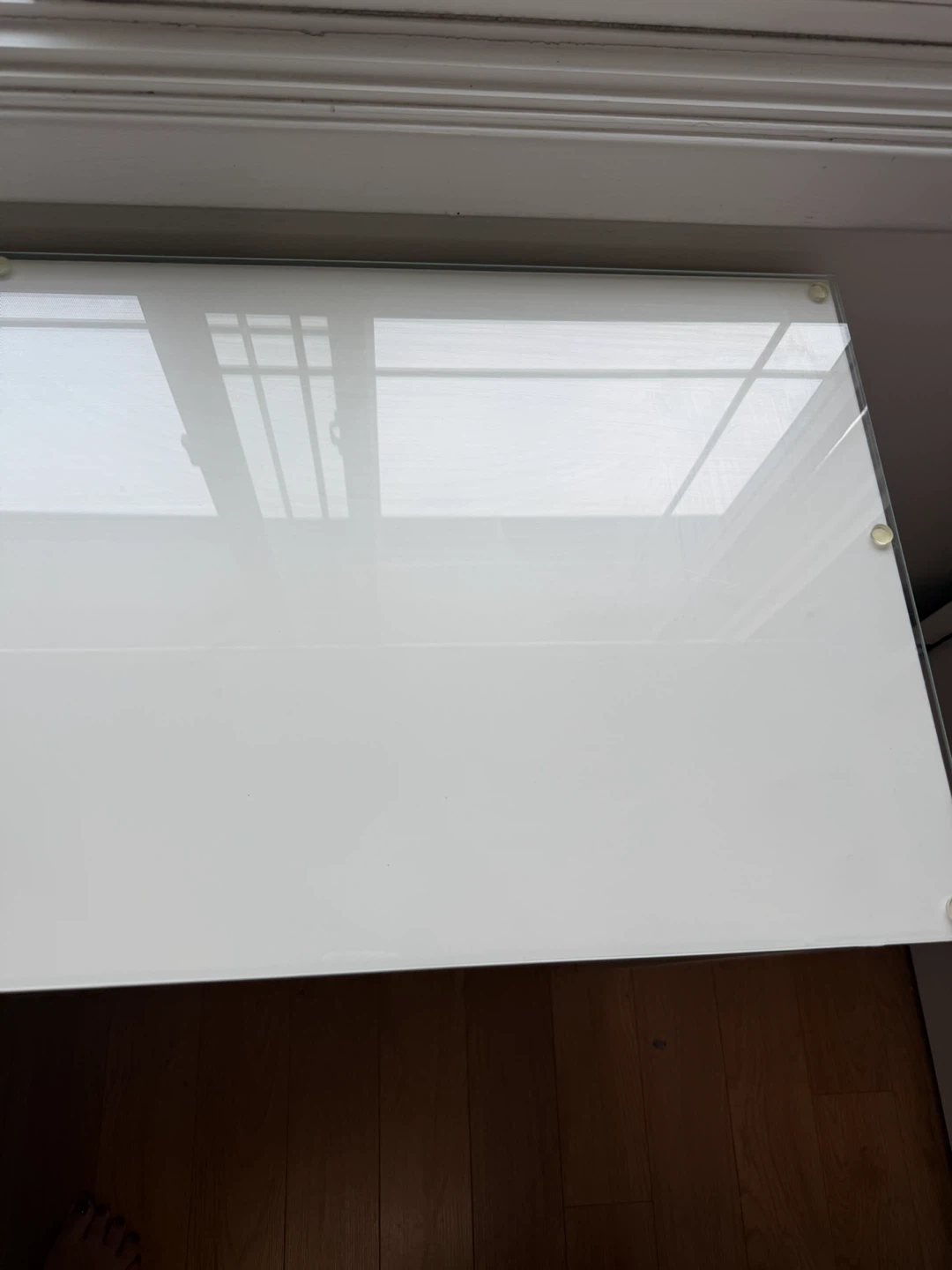 IKEA Malm vanity desk with glass and Custom drawer  felt - photo 3