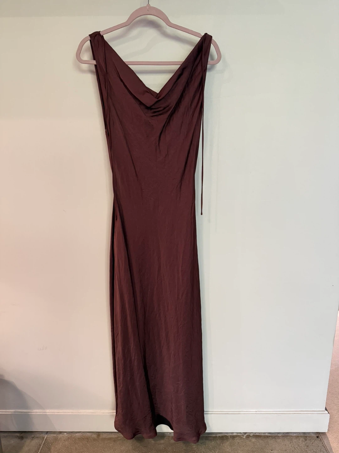 Massimo Dutti  Long Satin Dress with Back Detail - photo 2