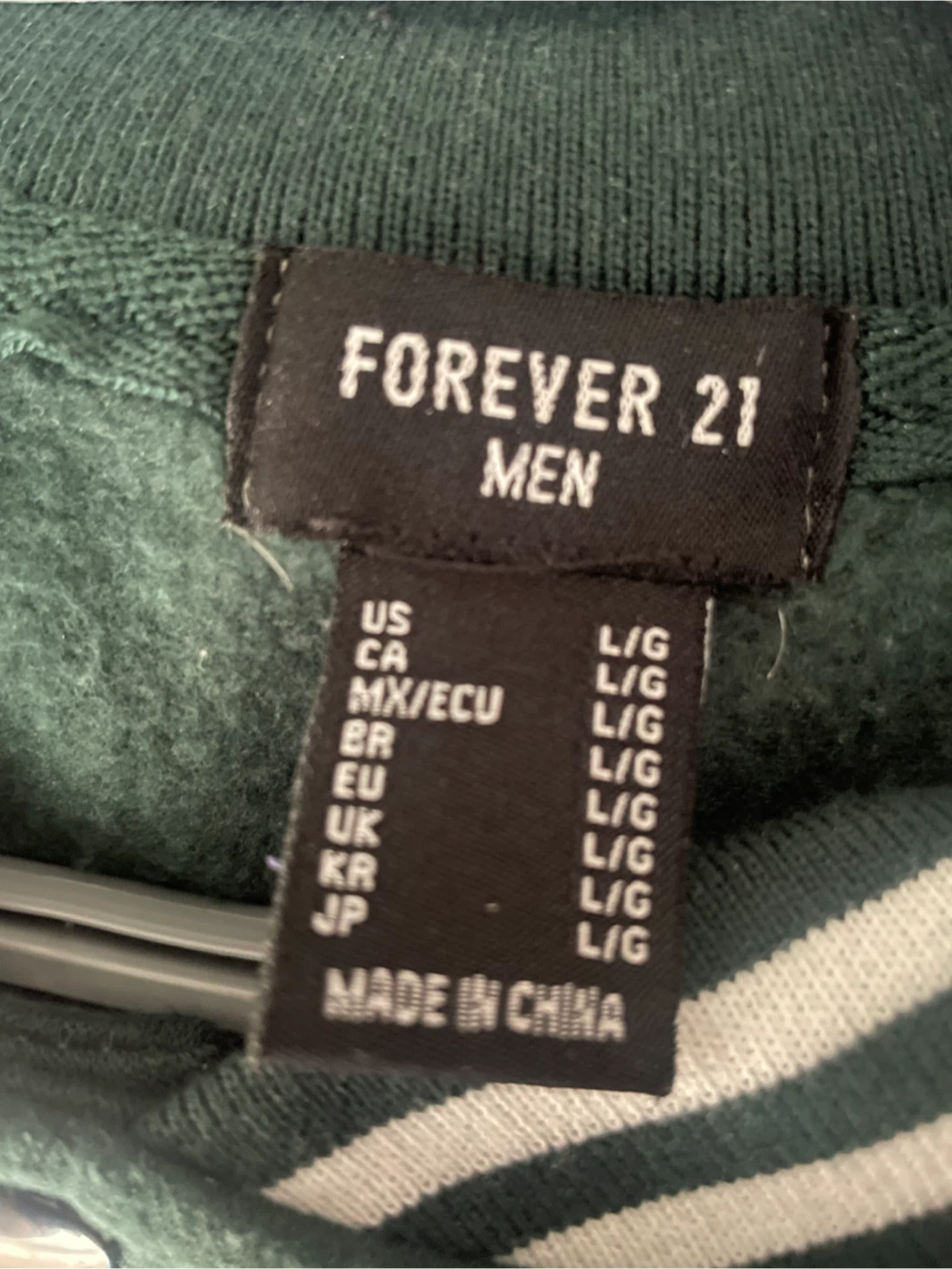 Forever 21 Men's Varsity Jacket - Green - photo 3