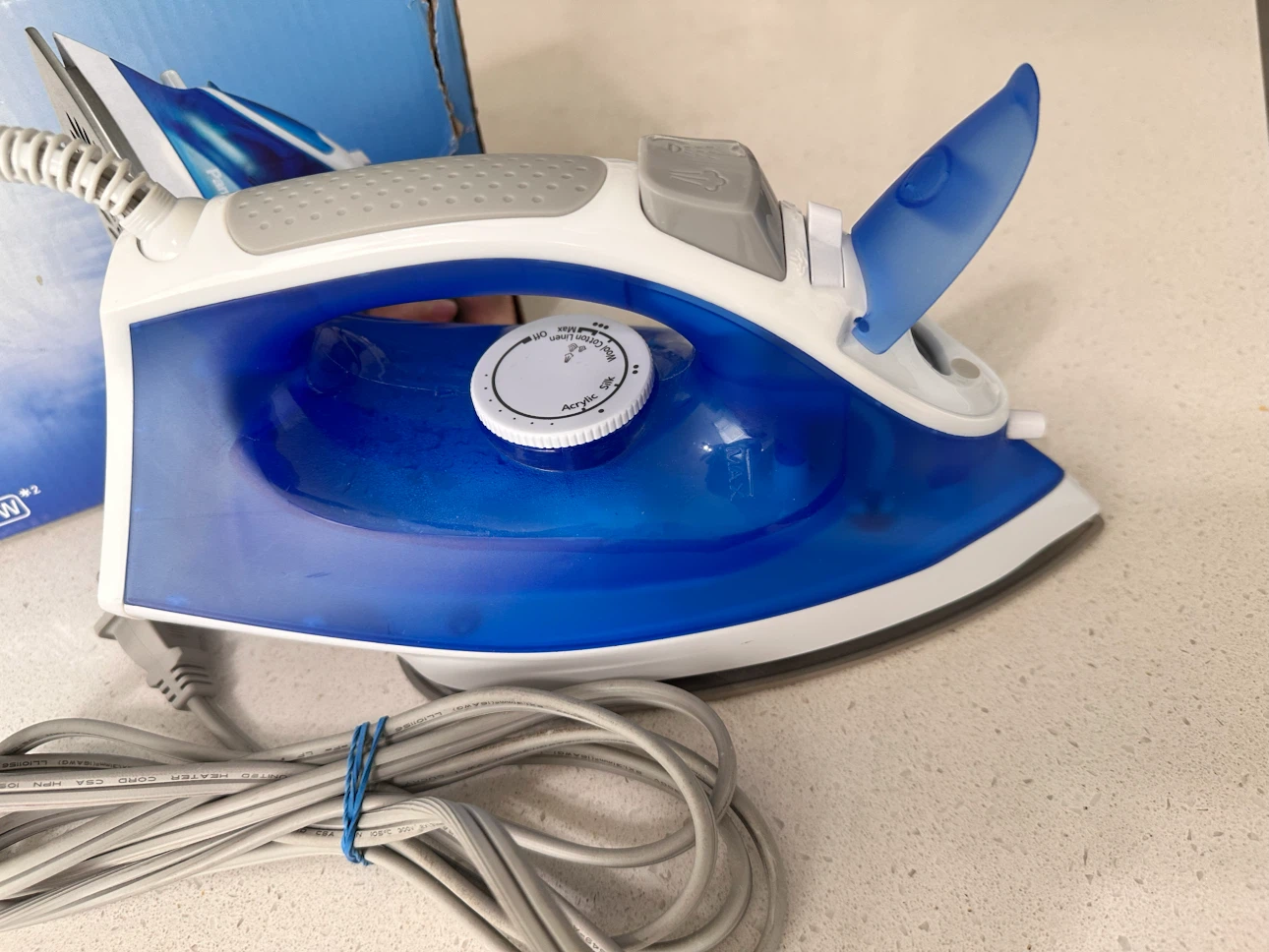 Panasonic Ultra-Light Steam Iron with Power Shot, Blue - photo 2